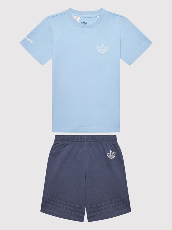 adidas adidas Комплект тишърт и спортни шорти Sprt Collection HE2071 Син Regular Fit