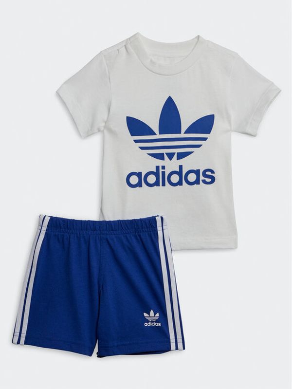adidas adidas Комплект тишърт и спортни шорти Trefoil Shorts Tee Set IB8637 Син Regular Fit