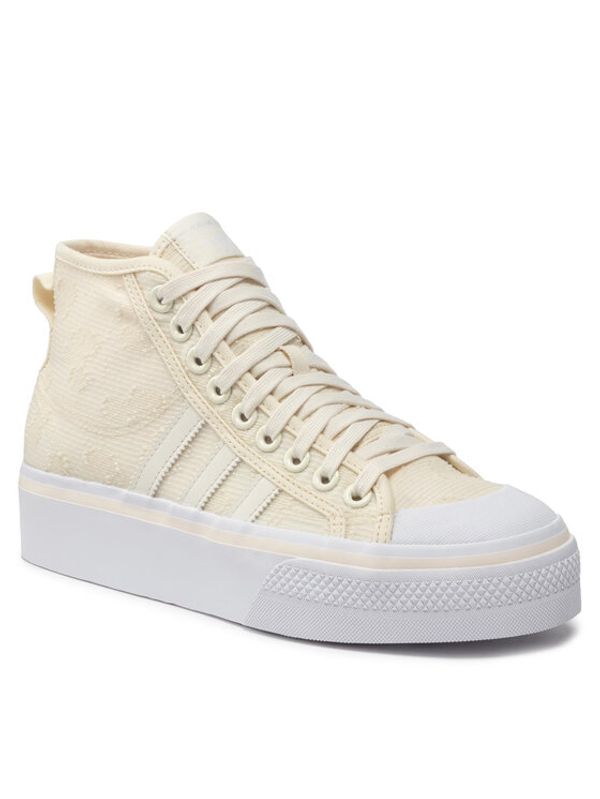adidas adidas Обувки Nizza Platform Mid W GX8356 Бежов