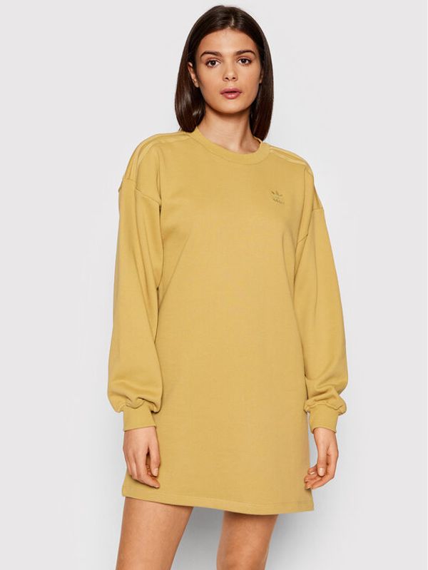 adidas adidas Плетена рокля HE4739 Бежов Relaxed Fit