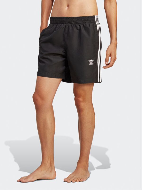 adidas adidas Плувни шорти Originals Adicolor 3-Stripes Swim Shorts HT4406 Черен Regular Fit