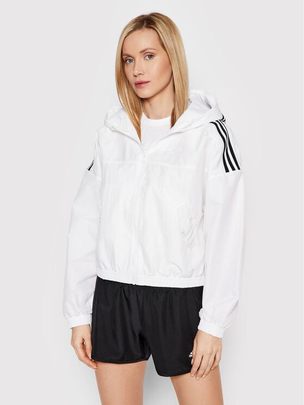 adidas adidas Преходно яке adicolor Classics HC202 Бял Regular Fit