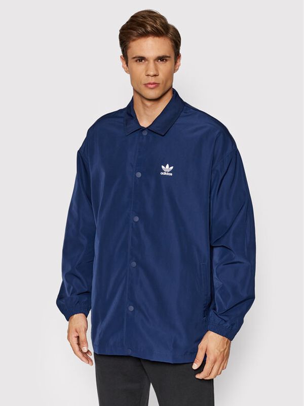 adidas adidas Преходно яке adicolor Classics Trefoil H09128 Тъмносин Loose Fit