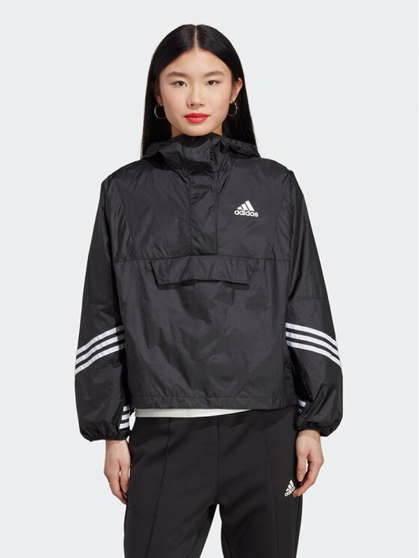 adidas adidas Преходно яке WIND.RDY Hooded Anorak HT8720 Черен Loose Fit