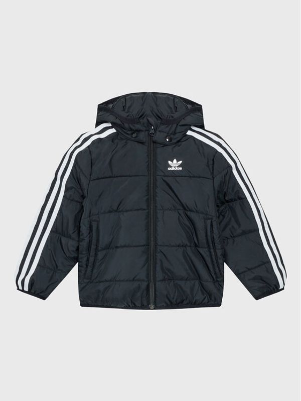 adidas adidas Пухено яке adicolor HK2960 Черен Regular Fit