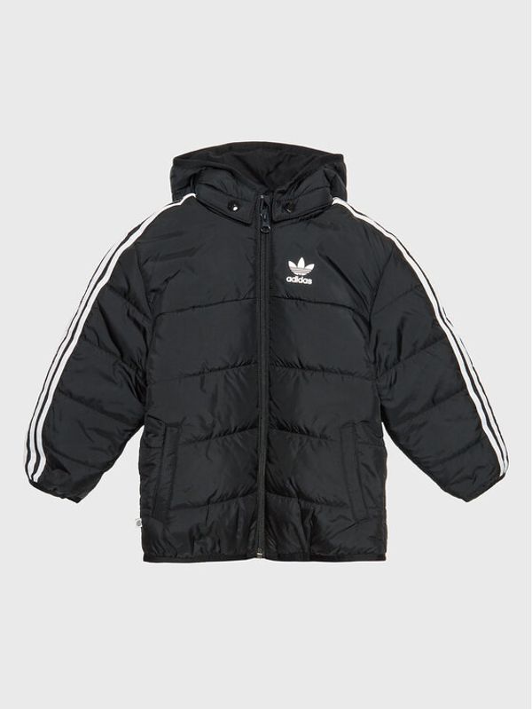 adidas adidas Пухено яке adicolor HK7451 Черен Regular Fit
