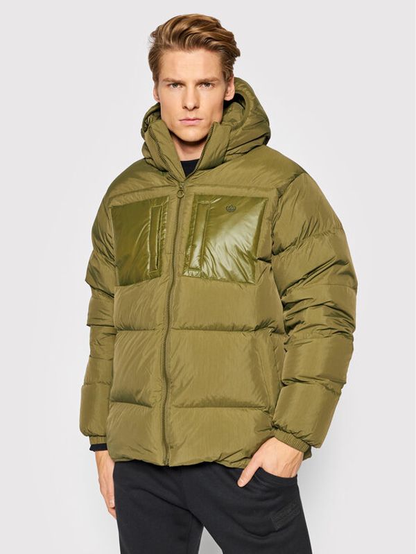 adidas adidas Пухено яке Down Regen H13563 Зелен Regular Fit