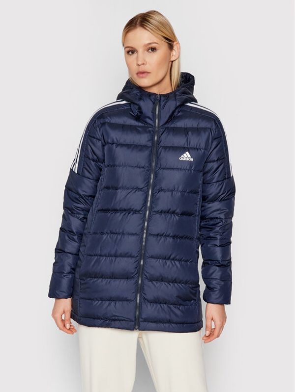 adidas adidas Пухено яке Essentials GT9139 Тъмносин Slim Fit