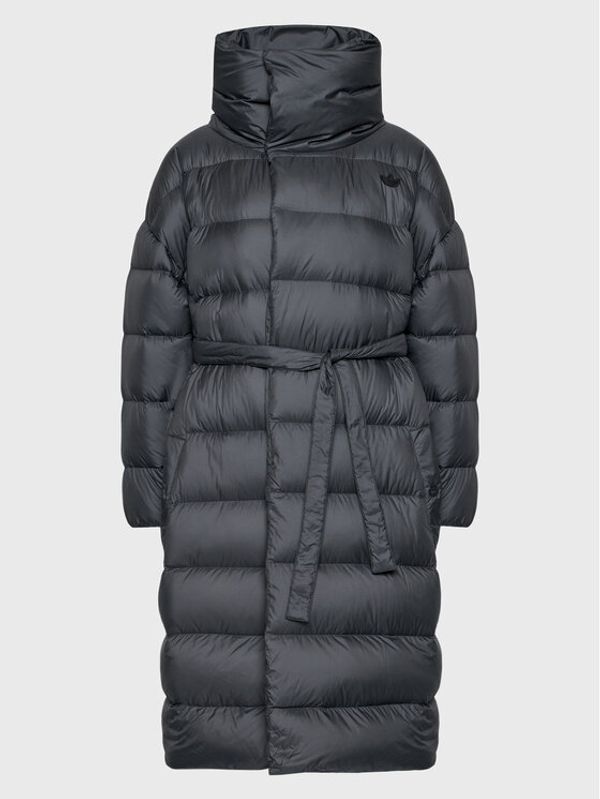 adidas adidas Пухено яке Fashion HK5245 Черен Oversize