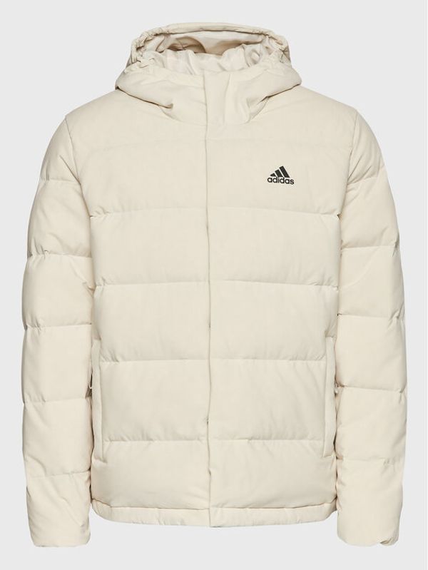 adidas adidas Пухено яке Helionic HG4886 Екрю Regular Fit