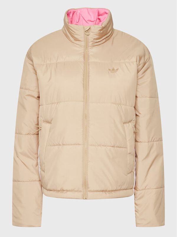 adidas adidas Пухено яке HM2614 Бежов Relaxed Fit