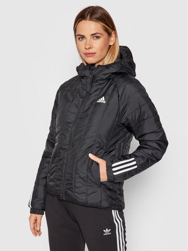 adidas adidas Пухено яке Itavic 3-Stripes GU3957 Черен Regular Fit