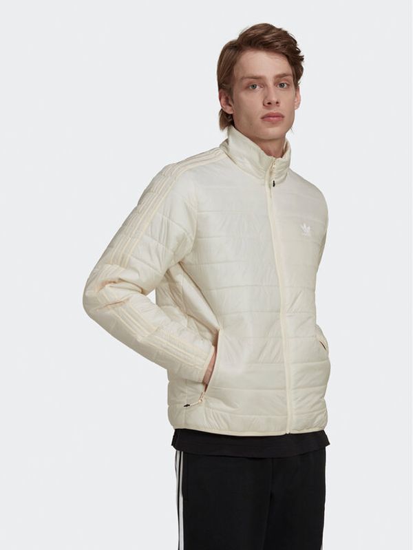 adidas adidas Пухено яке Padded Stand Collar HL9214 Бежов Standard Fit