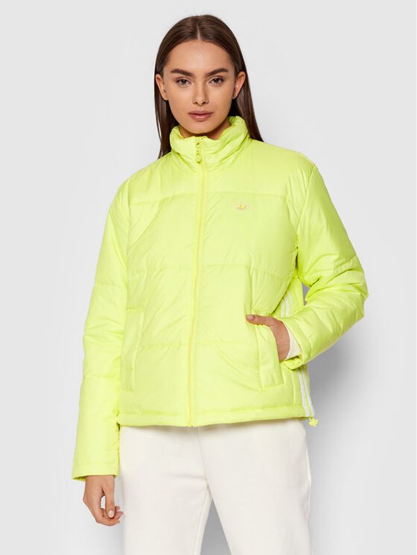 adidas adidas Пухено яке Short H20214 Жълт Regular Fit