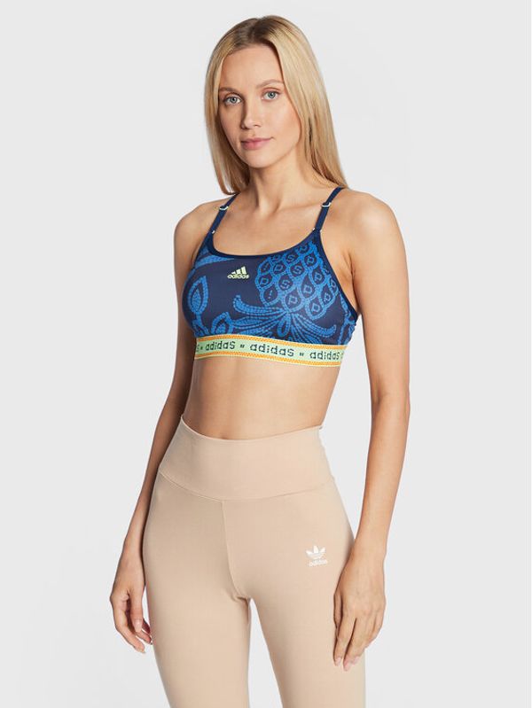 adidas adidas Спортен сутиен Farm Rio Light-Support HI5222 Син