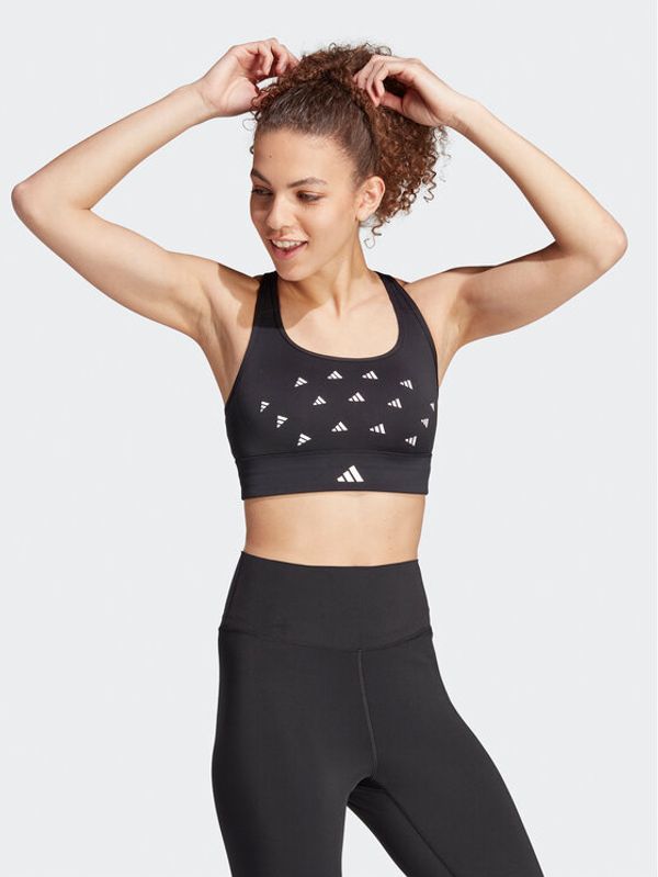 adidas adidas Спортен сутиен Powerreact Training HZ1522 Черен