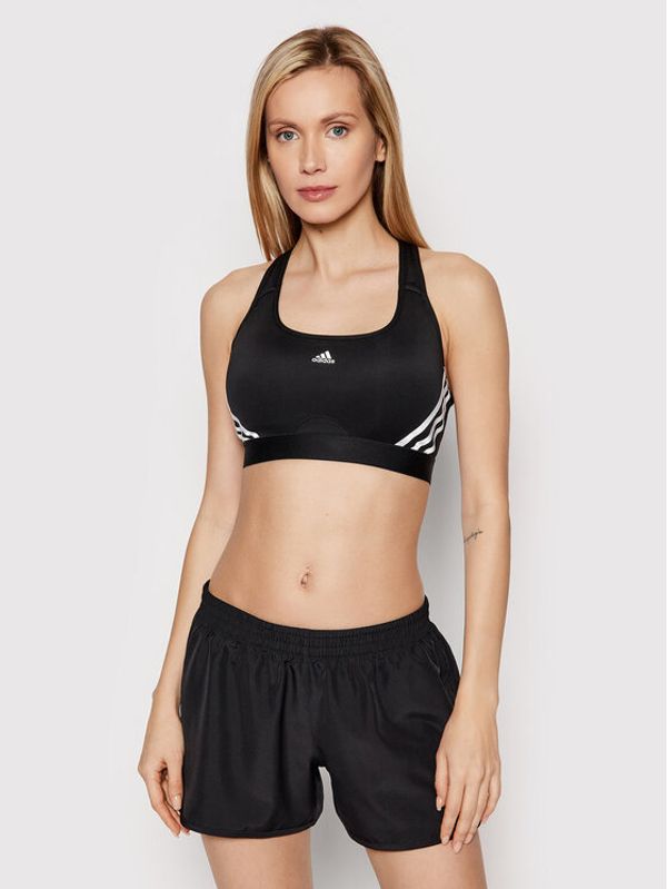 adidas adidas Спортен сутиен Powerreact Trening HC788 Черен