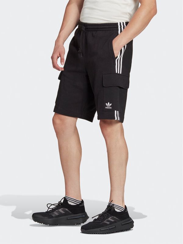 adidas adidas Спортни шорти Adicolor Classics 3-Stripes Cargo Shorts IA6334 Черен Regular Fit