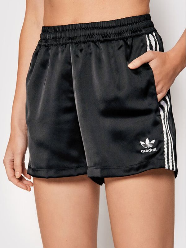 adidas adidas Спортни шорти adicolor Classics Satin H37806 Черен Regular Fit