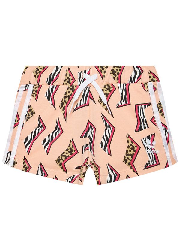 adidas adidas Спортни шорти Allover Print GN2242 Розов Regular Fit