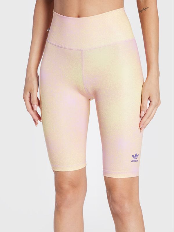 adidas adidas Спортни шорти Allover Print HL6601 Жълт Slim Fit