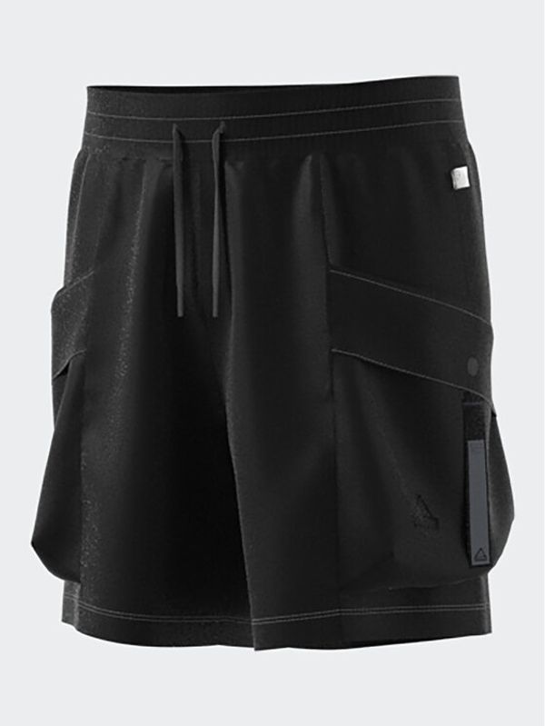 adidas adidas Спортни шорти City Escape Cargo Shorts IC6737 Черен Regular Fit