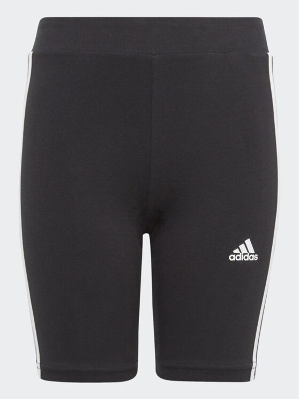 adidas adidas Спортни шорти Essentials 3-Stripes Cotton Bike Tights IC3628 Черен