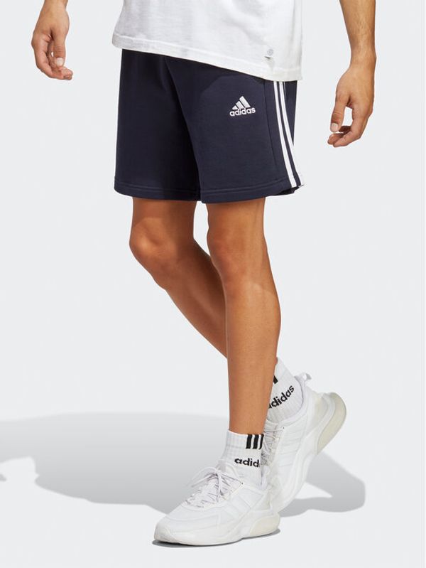 adidas adidas Спортни шорти Essentials French Terry 3-Stripes Shorts IC9436 Син Regular Fit