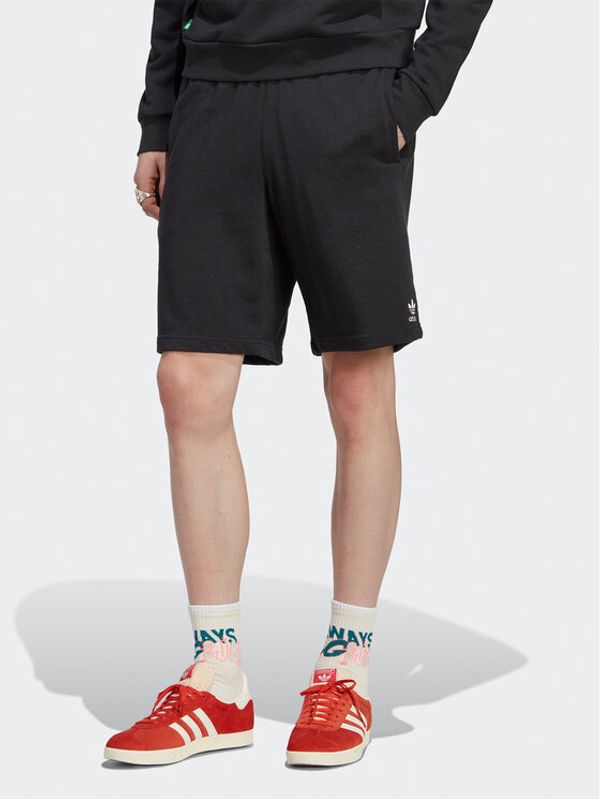adidas adidas Спортни шорти Essentials+ Made With Hemp Shorts HR8617 Черен Regular Fit