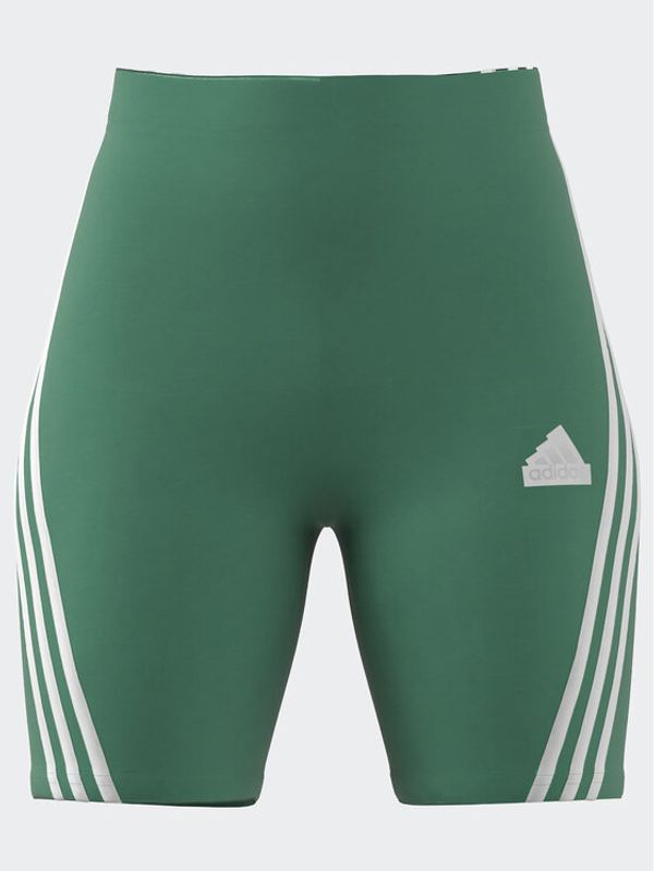 adidas adidas Спортни шорти Future Icons 3-Stripes Bike Shorts IC0528 Зелен Slim Fit