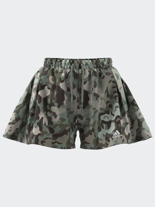 adidas adidas Спортни шорти Graphic Shorts IC0569 Зелен Regular Fit