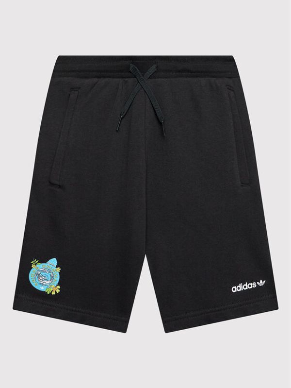 adidas adidas Спортни шорти Graphic Stoked Beach HF7447 Черен Regular Fit
