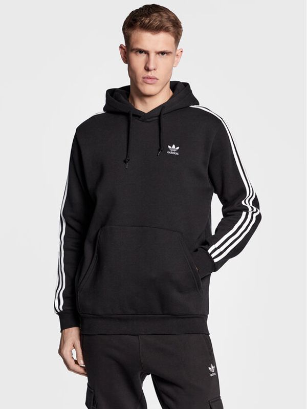 adidas adidas Суитшърт Adicolor Classics 3-Stripes Hoodie IA6346 Черен Regular Fit