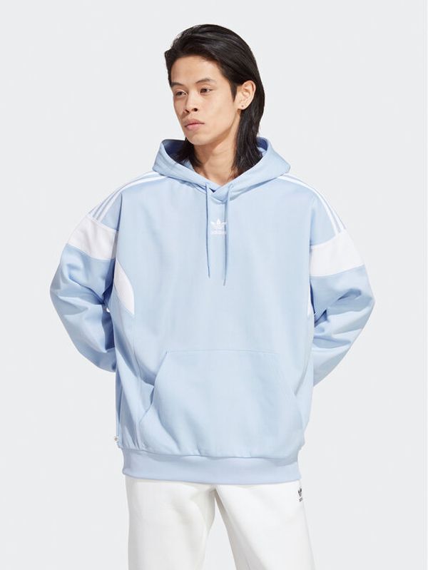 adidas adidas Суитшърт Adicolor Classics Cut Line Hoodie IB9944 Син Loose Fit