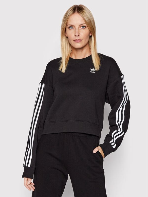 adidas adidas Суитшърт adicolor Classics HC2064 Черен Relaxed Fit