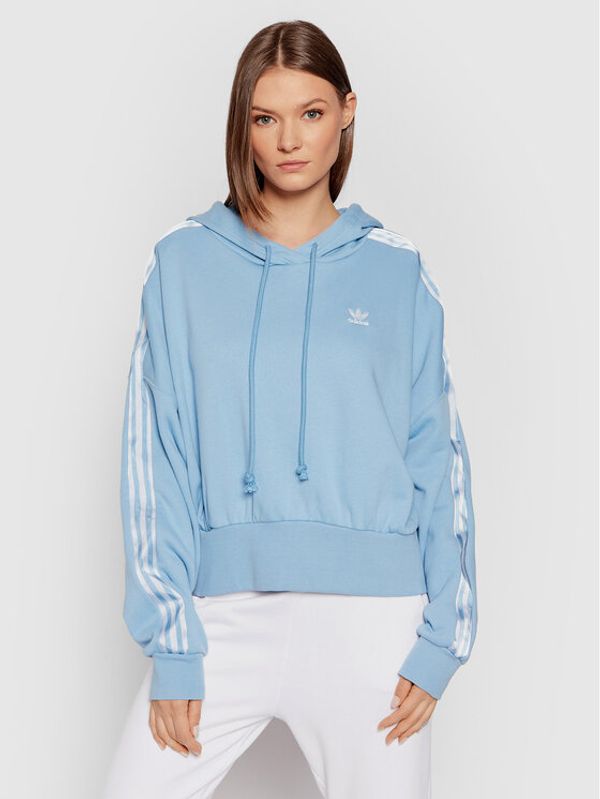 adidas adidas Суитшърт adicolor Classics Satin Tape H37813 Син Regular Fit