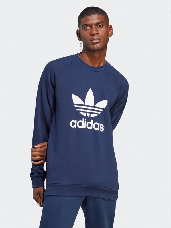 adidas adidas Суитшърт Adicolor Classics Trefoil Crewneck Sweatshirt IA4853 Син Regular Fit