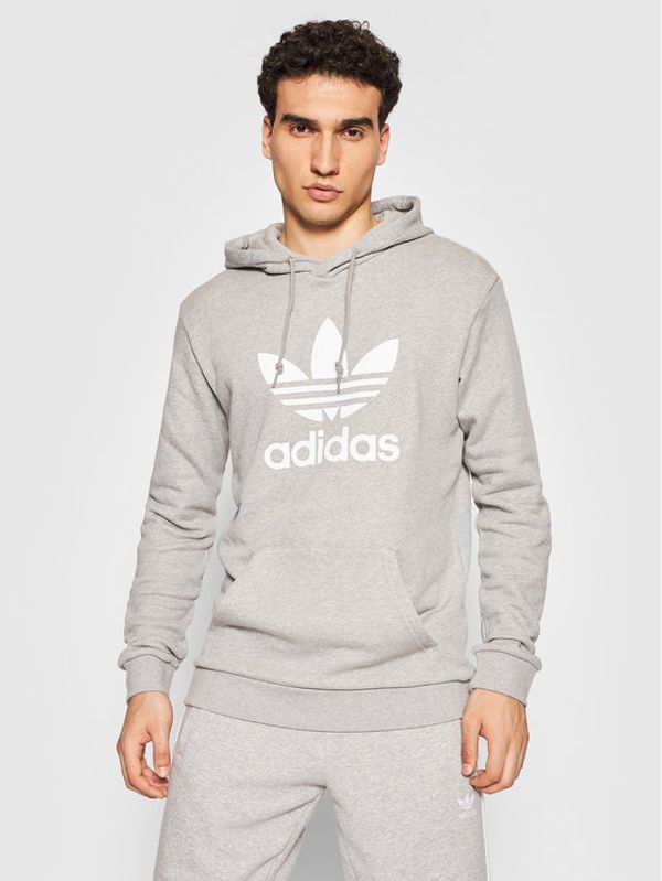adidas adidas Суитшърт adicolor Classics Trefoil H06669 Сив Regular Fit