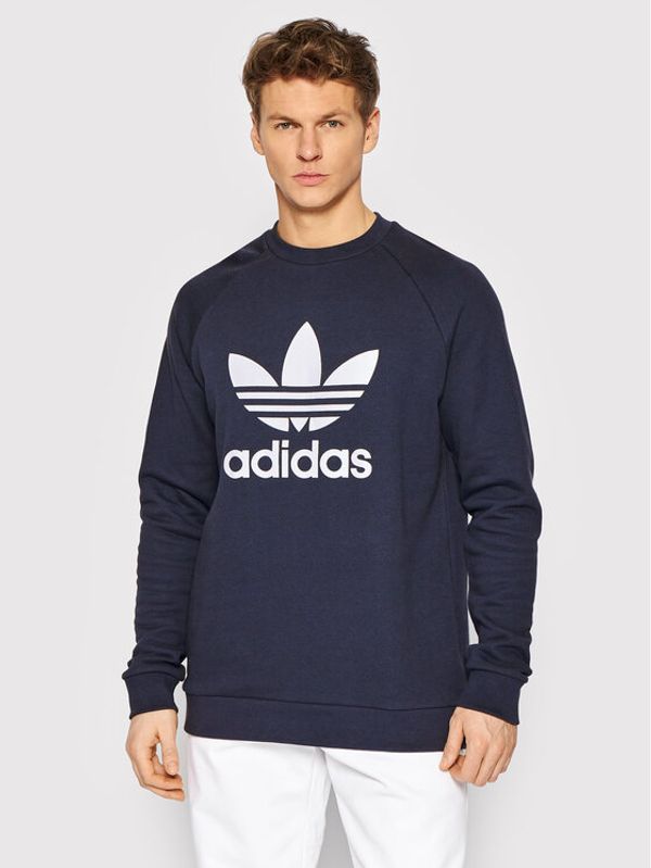 adidas adidas Суитшърт adicolor Classics Trefoil HE9490 Тъмносин Regular Fit