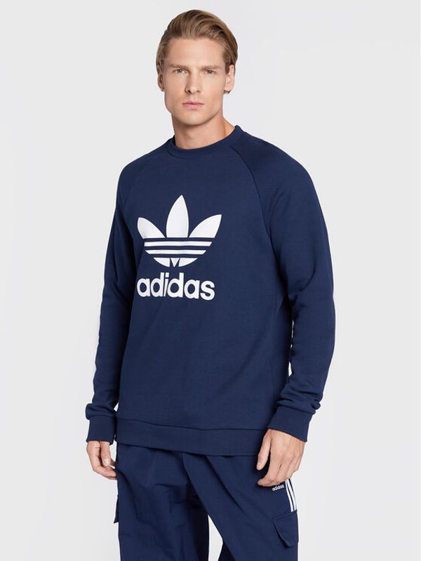 adidas adidas Суитшърт adicolor Classics Trefoil HK5294 Тъмносин Regular Fit