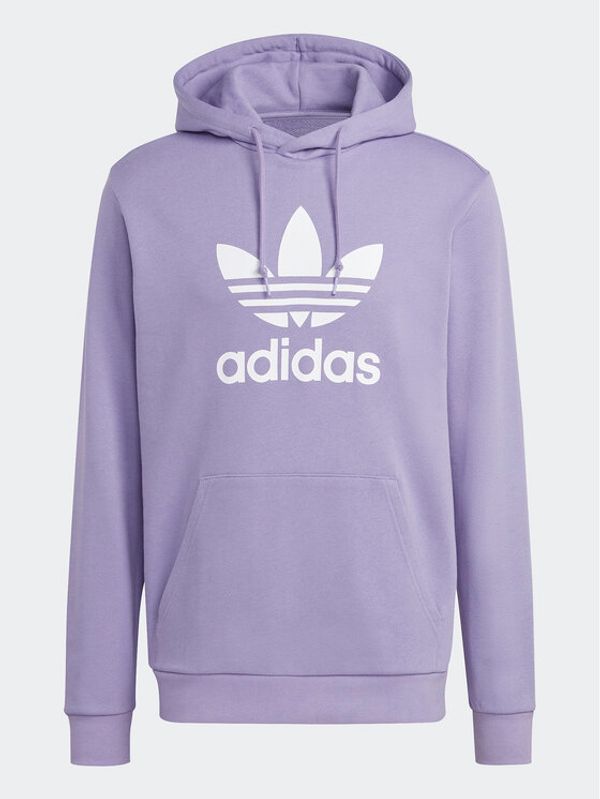 adidas adidas Суитшърт Adicolor Classics Trefoil Hoodie IA4881 Виолетов Regular Fit