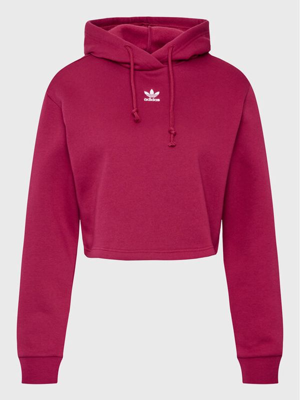 adidas adidas Суитшърт adicolor Essentials HJ7849 Бордо Cropped Fit