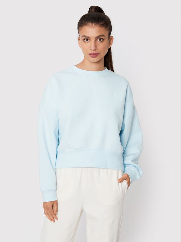 adidas adidas Суитшърт adicolor Essentials HJ7867 Син Relaxed Fit