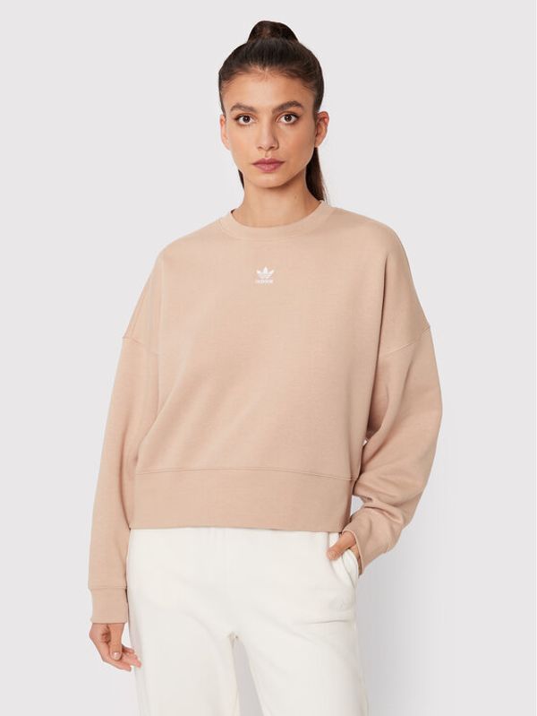 adidas adidas Суитшърт adicolor Essentials HJ7868 Бежов Relaxed Fit