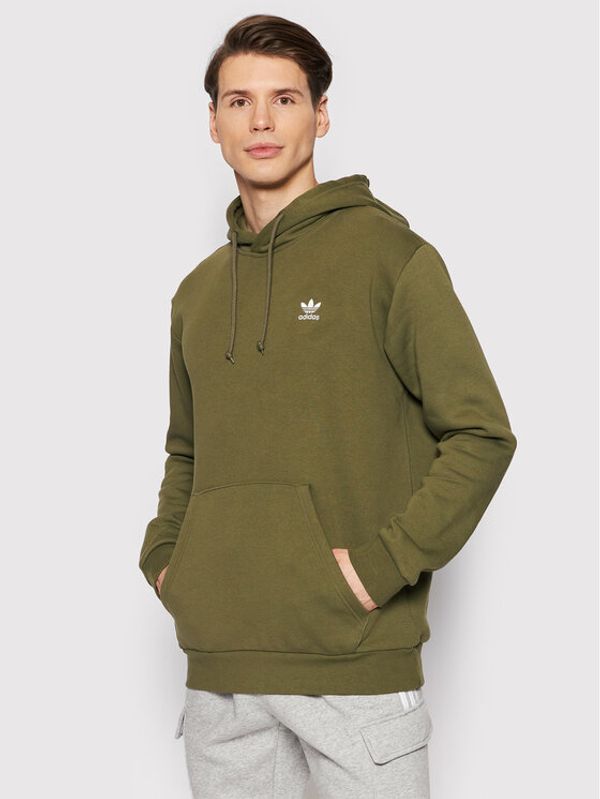 adidas adidas Суитшърт adicolor Essentials Trefoil H65675 Зелен Regular Fit