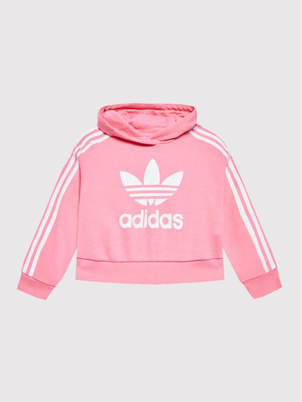 adidas adidas Суитшърт adicolor HK0281 Розов Loose Fit