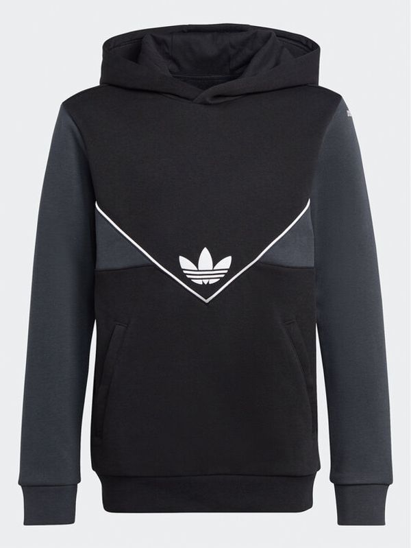 adidas adidas Суитшърт Adicolor Hoodie IC6228 Черен Regular Fit