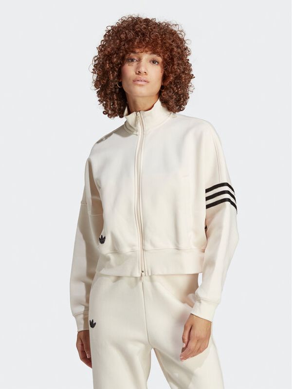adidas adidas Суитшърт Adicolor Neuclassics Track Top IB7316 Бежов Loose Fit
