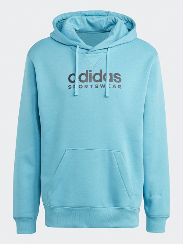 adidas adidas Суитшърт All SZN Fleece Graphic Hoodie IC9778 Син Loose Fit