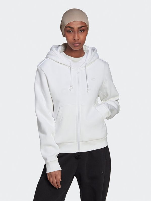 adidas adidas Суитшърт ALL SZN Fleece HJ8008 Бял Regular Fit